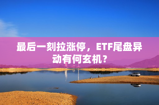 最后一刻拉涨停，ETF尾盘异动有何玄机？