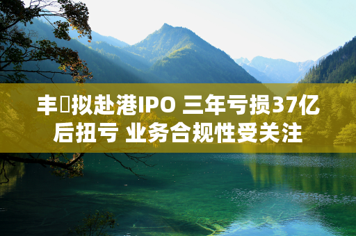 丰巣拟赴港IPO 三年亏损37亿后扭亏 业务合规性受关注