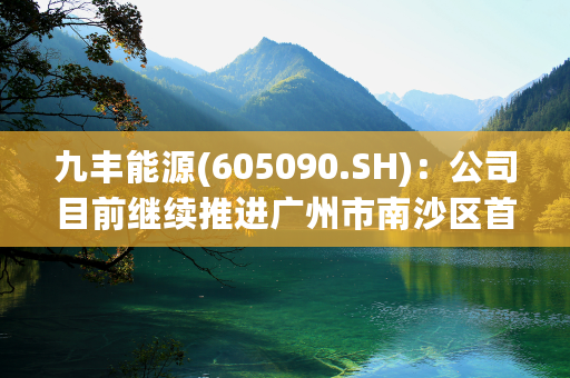 九丰能源(605090.SH)：公司目前继续推进广州市南沙区首座制氢加氢一体综合能源站项目建设