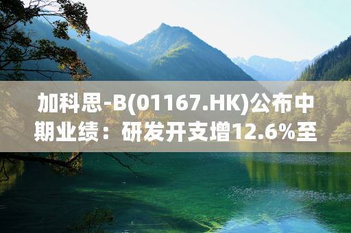 加科思-B(01167.HK)公布中期业绩：研发开支增12.6%至2亿元，临床研究取得重大进展