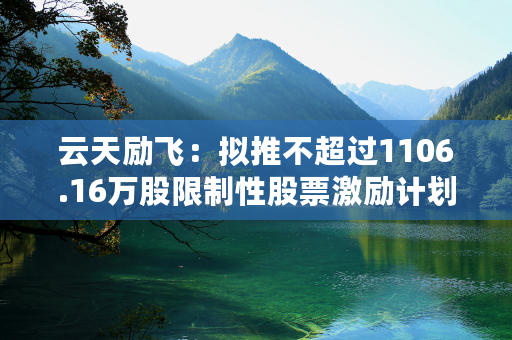 云天励飞：拟推不超过1106.16万股限制性股票激励计划