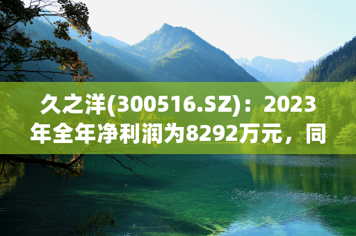 久之洋(300516.SZ)：2023年全年净利润为8292万元，同比增长1.00%