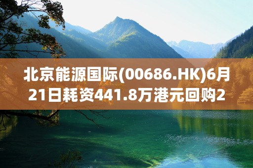 北京能源国际(00686.HK)6月21日耗资441.8万港元回购2000万股