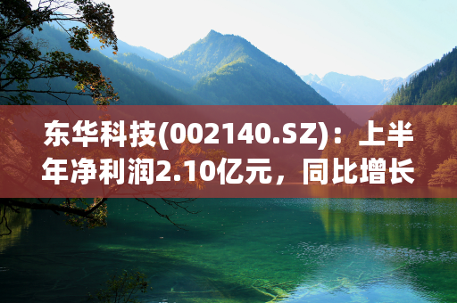 东华科技(002140.SZ)：上半年净利润2.10亿元，同比增长3.18%