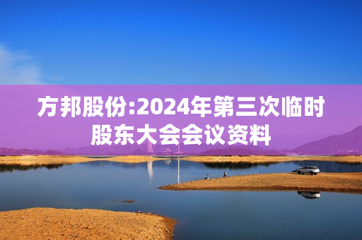 方邦股份:2024年第三次临时股东大会会议资料