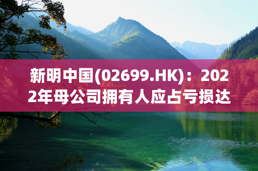 新明中国(02699.HK)：2022年母公司拥有人应占亏损达22.5亿元