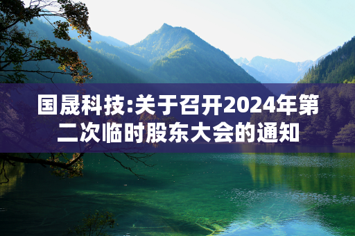 国晟科技:关于召开2024年第二次临时股东大会的通知