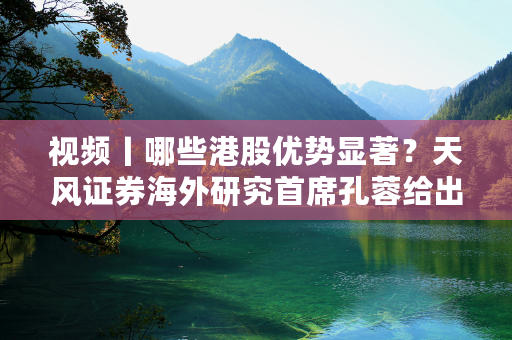 视频丨哪些港股优势显著？天风证券海外研究首席孔蓉给出“不言而喻”的答案