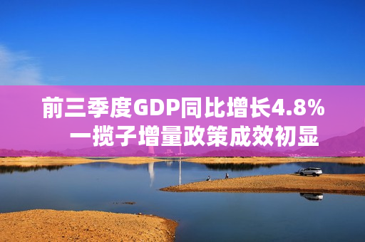 前三季度GDP同比增长4.8%    一揽子增量政策成效初显