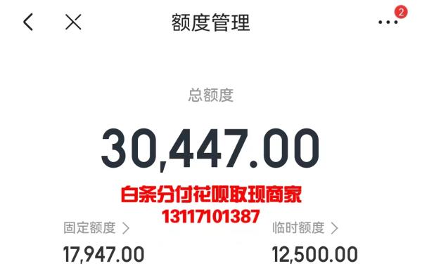 绝密方法！如何将京东加油包临时额度取现！总结了3个办法 如何将京东加油包临时额度取现 京东白条额度怎么提现 京东白条 第2张