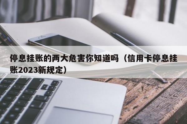 停息挂账的两大危害你知道吗（信用卡停息挂账2023新规定）