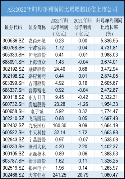 2022年，哪些公司最赚钱？